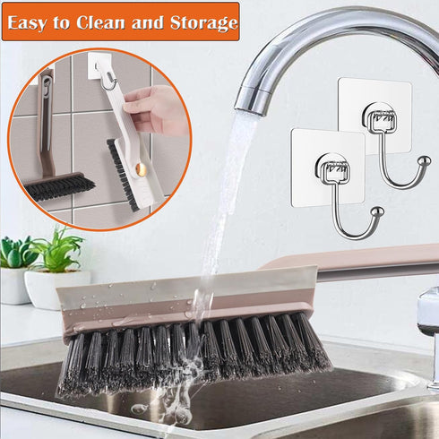 Hard Bristle Crevice Cleaning Brush Rotating Small Cleaning Brushes Set for Grout Toilet Scrub Shower Tile Skinny Gap Cleaning Tools for Household...