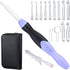 11 Sizes Lighted Crochet Hooks Set Rechargeable Crochet Hook Light Up Hooks with Case, Interchangeable Heads 2.5 mm to 8 mm for DIY Craft Supplies...