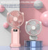 Portable handheld fan, 4200mAh USB rechargeable foldable fan, 5-speed and digital display personal travel fan, makeup/commuting/office mini deskto...