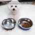 Cat Bowls Cat Dishes Pet Bowl Anti Slip Stainless Steel Cat Food Bowls Unbreakable,Thickened Cat Feeder Suitable for Indoor Small Pets Rubber Base...