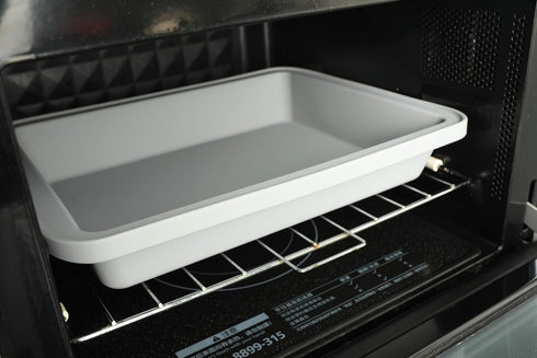 Silicone Baking Dish with Handles, Deep Rectangular Bakeware Cake Pan, Compatible with Fancy Panz, for Lasagna, Cake, Brownie or Family Dinner, 12...