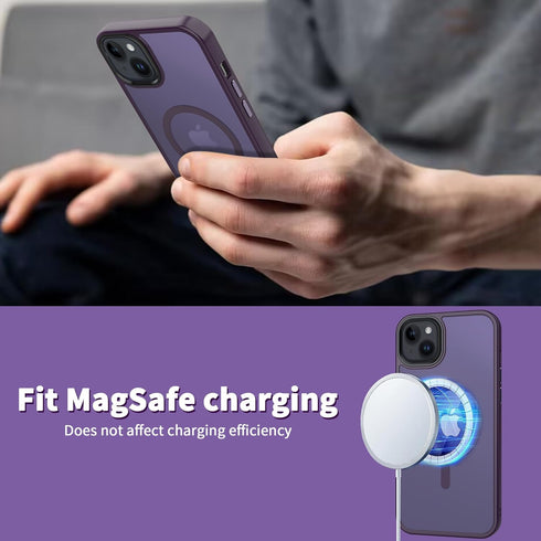 CACOE Magnetic Case for iPhone 13 & iPhone 14 6.1 inch-Compatible with MagSafe & Magnetic Car Phone Mount,TPU Thin Phone Cases Cover Protective Sh...