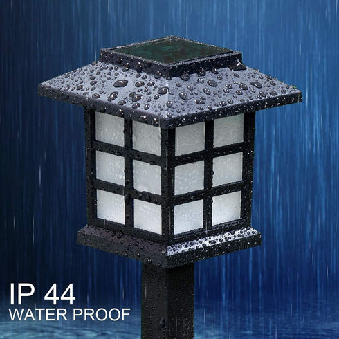 GIGALUMI Solar Outdoor Lights?8 Pack LED Solar Lights Outdoor Waterproof, Solar Walkway Lights Maintain 10 Hours of Lighting for Your Garden, Land...