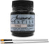 Jacquard Products Black Textile Color - Fabric Paint Made in USA - JAC1122 2.25-Ounces - Bundled Brush Set...