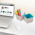 2-Piece Office Drawer Organizer bins for School Dorm Home Kitchen bathroom bedroom Closet Cabinet Desk Junk storage boxes (Teal)...
