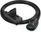 Maximm Cable 3ft 360° Rotating Flat Plug Extension Cord/Wire, 16 AWG Multi 3 Outlet Extension Wire, 2 Prong with Safety Cover - Black - UL Certifi...