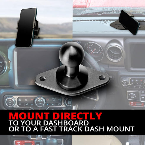 AMPS Mount | 2 Hole | 20mm Ball | Diamond Compatible...