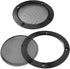 Facmogu 2PCS 6.5in Audio Speaker Mesh Cover, Speaker Protective Grille with Black Wire Mesh & Metal Glossy, Steel Mesh Speaker Cover with 8PCS Scr...