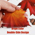 VEYLIN 6 Sheets 200Pcs Thanksgiving Window Clings, Autumn Maple Leaves Window Static Stickers for Thanksgiving Day Window Decoration...