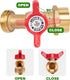 WADEO IBC Tank Fitting, 2.36'' Fine Thread Adapter for 275-330 Gallon IBC Tote Tank, IBC Tote Aadpter with Brass Hose Faucet Valve (3/4" Female NP...