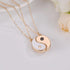 LUX ACCESSORIES Ying Yang Twins Emoji symbol BFF Pendent Friendship Necklaces Gift for Friends (Gold)...
