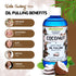Coconut Pulling Oil for Teeth and Gums with Metal Tongue Scraper | Mint Coconut Oil Pulling for Teeth Whitening Mouthwash | Ayurvedic Teeth Pullin...