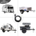 4 Way Trailer End Connector Wire 10 Feet Jacketed Cable, Heavy Duty 18AWG 4 Pin Trailer Light Plug Color-Coded Pure Copper, Trailer-Side Male End ...