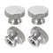 uxcell Knurled Thumb Nuts, 4Pcs M4 x D12mm x H8mm Stainless Steel Round Knobs Fasteners Blind Hole Hand Screw Nut Silver for 3D Printer Parts, Mac...