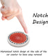 AD Car Coasters Set of 6 Drink- Absorbing Round Ceramic Stone Coaster with a Finger Notch for Easy Removal Cork Base for Auto Cupholder Accessorie...