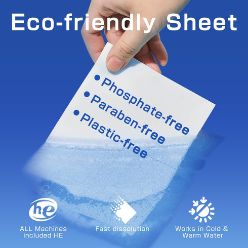 Soulink Laundry Detergent Sheets Up to 80 Loads, Eco Friendly Detergent Strips for Travel & Home - No Plastic Jug Soap sheets, Plant-based, Hypoal...