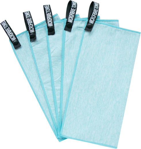 Microfiber Sweat Absorbing Handkerchief Gym Towel Hankies 5 Pack...