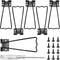 6 Pcs Picture Frame Easel Back Stand,4.52 Inch Iron Picture Frame,Photo Craft Art Backs Stand with Screws & Screwdriver(Black)...
