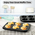 Muffin Baking Pan, Nonstick Premium Carbon Steel Muffin Pan for Baking, Cupcake Tin Cheesecake Pans...