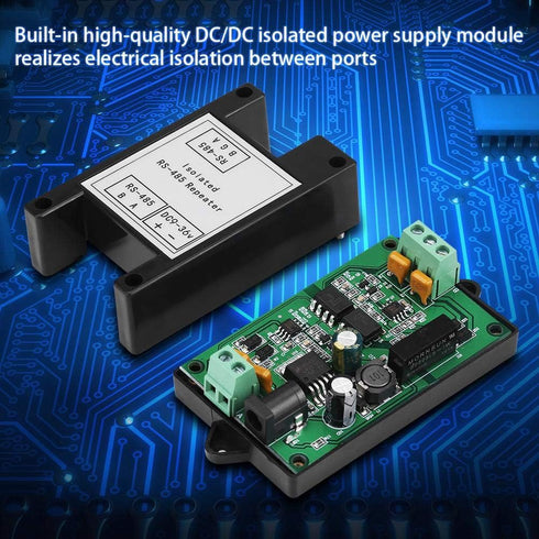RS-485 Repeater, Repeater Industrial Grade Amplifier Isolated Converter Used for Attendance Machine, IC Card Charging System, Automation Control...