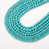 100Pcs Natural Stone Beads 8mm Turquoise Round Gemstone Loose Beads with Elastic Bracelet String for Bracelets Necklace Jewelry Making...