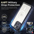 iPhone 15 Pro Case Waterproof, IP68 Waterproof Case for iPhone 15 Pro, iPhone 15 Pro Case with Kickstand, Impact Resistant TPU + PC Case, Suitable...