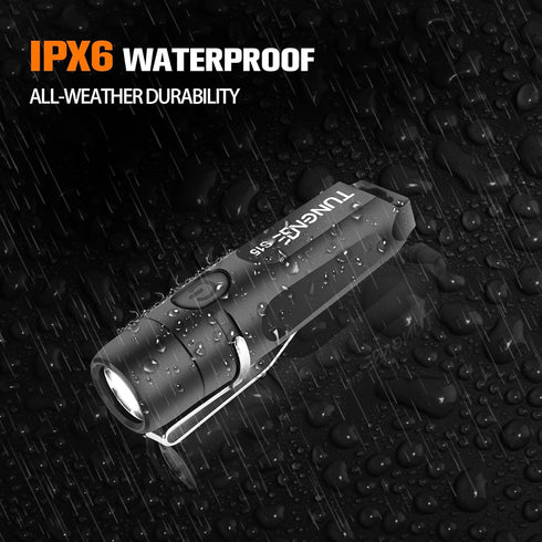 Rechargeable Keychain Flashlights, 650 High Lumens EDC Pocket Flashlights, Mini Flashlight Be Used for Camping Outdoors Emergency?Black?...