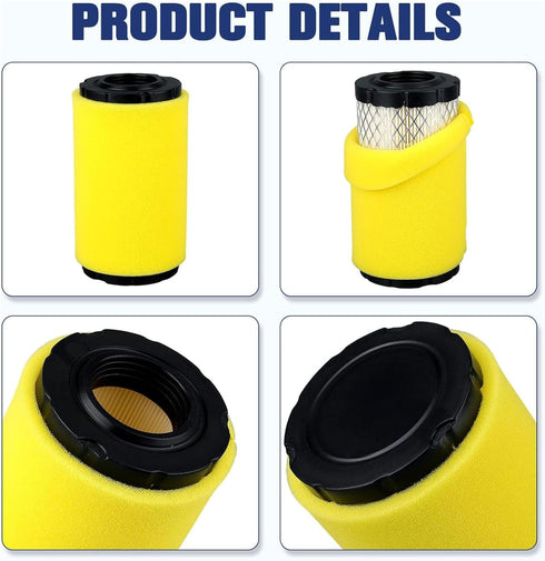 Compatible with 793569 793685 Air Filter for Briggs and Stratton Intek 33R877 31Q777 331777 Craftsman LT2000 YT3000 John GY21055 MIU11511 LA125 LA...