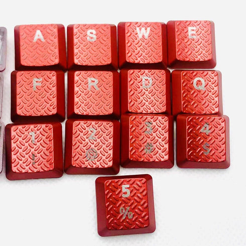 for Logitech G915TKL G913 Mechanical Keyboard UltraThin RGB Backlit NonSlip Computer Sports keycap G915 G815 G813 Texture Game 13 keycaps, red...