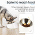 Super Design Mess Free 15° Slanted Bowl for Dogs and Cats, Tilted Angle Bulldog Bowl Dog Feeder, Non-Skid & Non-Spill, Easier to Reach Food S/0.5 ...
