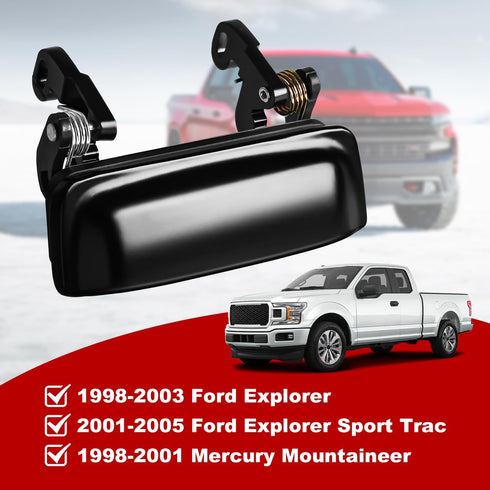 FAERSI Outside Exterior Door Handle Front Rear Driver Side & Passenger Side Replacement for 1998 1999 2000 2001 2002 2003 Explorer 98-01 Mercury M...