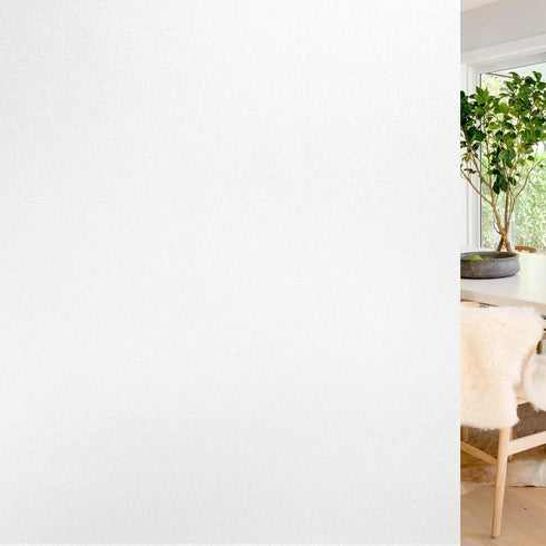 rabbitgoo Window Privacy Film, Non-Adhesive Frosted Glass Window Film for Bathroom, Static Cling Heat Blocking Stickers for Home Indoor Opaque Fro...