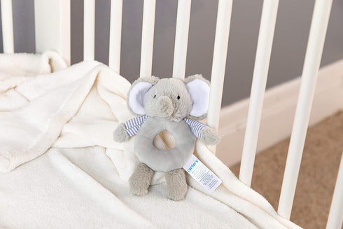 KIDS PREFERRED Carter’s Elephant Ring Rattle, Plush Toy for Babies...