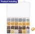PAXCOO 2880 Pcs Jewelry Making Findings Supplies Kit with Open Jump Rings, Lobster Clasps, Crimp Beads, Screw Eye Pins, Head Pins, Earing Hooks an...