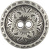 Bezelry 12 Pieces Flower Engraving Gray Silver Metal Hole Buttons 23mm (7/8 inch)...