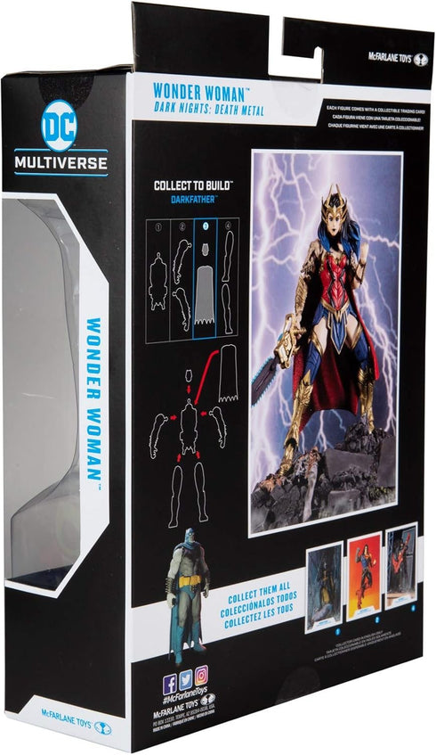 McFarlane Toys - DC Multiverse Dark Nights: Death Metal Wonder Woman 7" Action Figure with Build-A ‘Darkfather’ Parts and Accessories...
