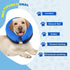 Inflatable Dog Cone Collar - Pet Surgery Recovery Puppy Soft Adjustable Donut Elizabethan Neck Pillow Alternative for Large Dogs - Blue...
