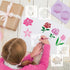 45pcs Flowers Stencils for Painting on Wood Crafts Reusable Tiny Cute Daisy Leaf Flower Stencil Art Paint on Wall Canvas Pattern Stencils for Card...