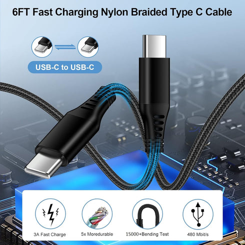 25W Super Fast Samsung A55 A15 A54 Type C Charger USB C Charging Block for Samsung Galaxy A35 S24 A14 5G S23 Ultra S22 S21 FE S20 Z Flip5 Fold5,Wa...