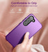 WeLoveCase Galaxy S23 5G 3-in-1 Heavy Duty Protection, Hybrid Shockproof TPU Bumper, Full Body Protective Cover - 6.1 Inch, Purple...