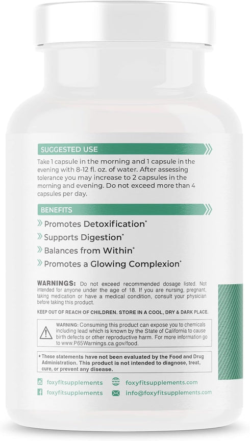 Detox for Her 30 Day Detox Cleanse Formula That Supports Healthy Digestion Function, Promotes Detoxification, & Balances from Within*...