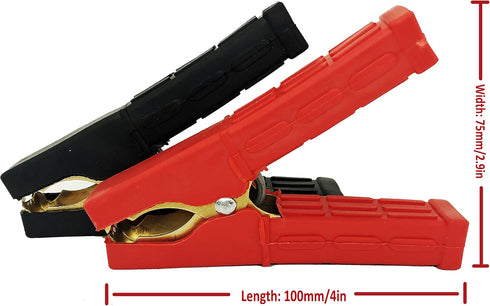 Jumper Cable Battery Clamps Crocodile Clamp Pure Copper 100A/800A/1500A Car Battery Charger Clamps Power Replacement Battery Alligator Clips Jumpe...