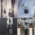 Combination Lock Waterproof 4 Digit Padlocks with Combination Code, Zinc Alloy Combination Lock for Door, Tool Boxes, Schools, Gym, Garden, Fences...