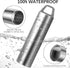 Small Pill Case, Portable Metal Pill Container Pill Holder Keychain Waterproof Pill Box Bottle Mini Stainless Steel Pill Organizer for Travel Purs...