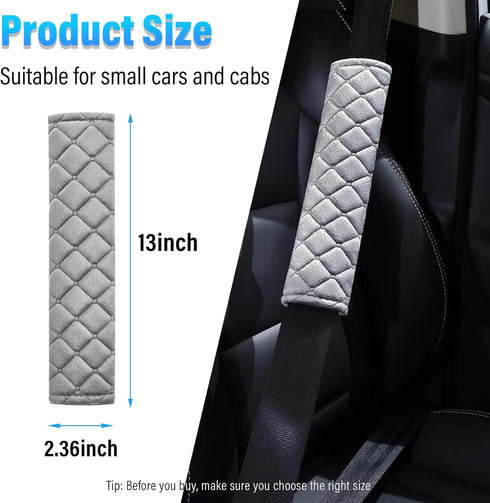 Extra Long Seatbelt Cover, Super Soft Car Seat Belt Strap Cushion, Comfortable Shoulder Pad Neck Cushion Protector, Universal Auto Interior Access...
