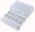 2 Pack Plastic Small Crafts Storage Boxes with Adjustable Dividers (15 Grid)...