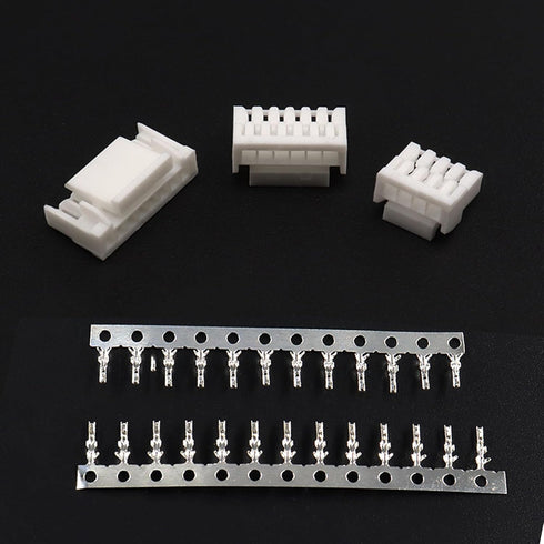 JST GH 1.25mm Connector Kit, 2/3/4/5/6/7/8/10 Pin 80 PCS Male Housing Plug Connectors with 500 PCS Plug Terminal...