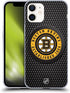 Head Case Designs Officially Licensed NHL Puck Texture Boston Bruins Soft Gel Case Compatible with Apple iPhone 12 Mini...