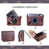 MUZIRI KINOKOO Case for Instax Mini EVO Camera - PU Leather Protective Case with Opening Bottom for Fuji Instax Mini EVO with Adjustable Shoulder ...