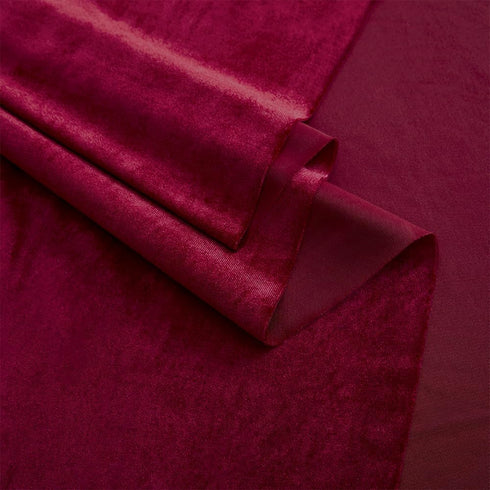 Wine Red Velvet Fabric by The Yard,1 Yard 60" Wide Soft Stretchy Velvet Cloth for Upholstery Sofa Chair Cover,DIY Sewing,Costume,Craft,Curtain...